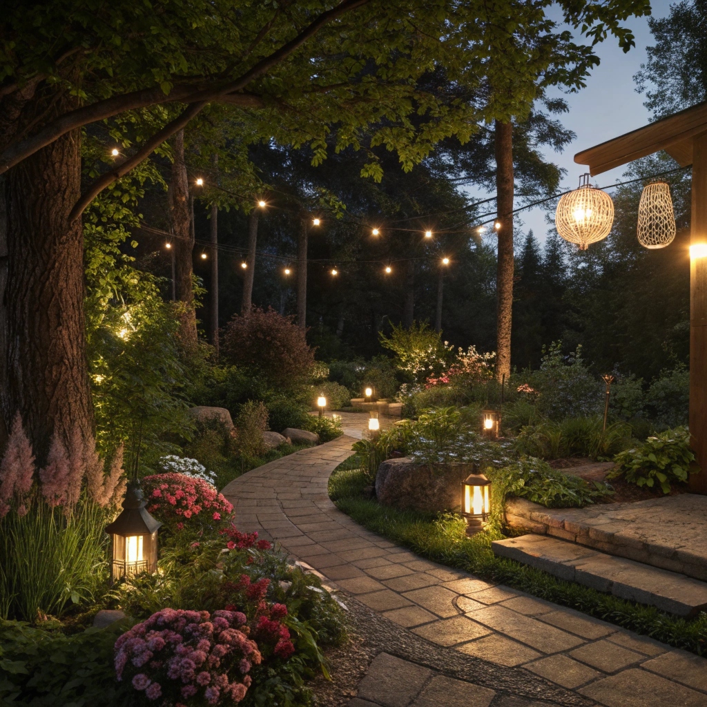 Garden lighting fixtures
