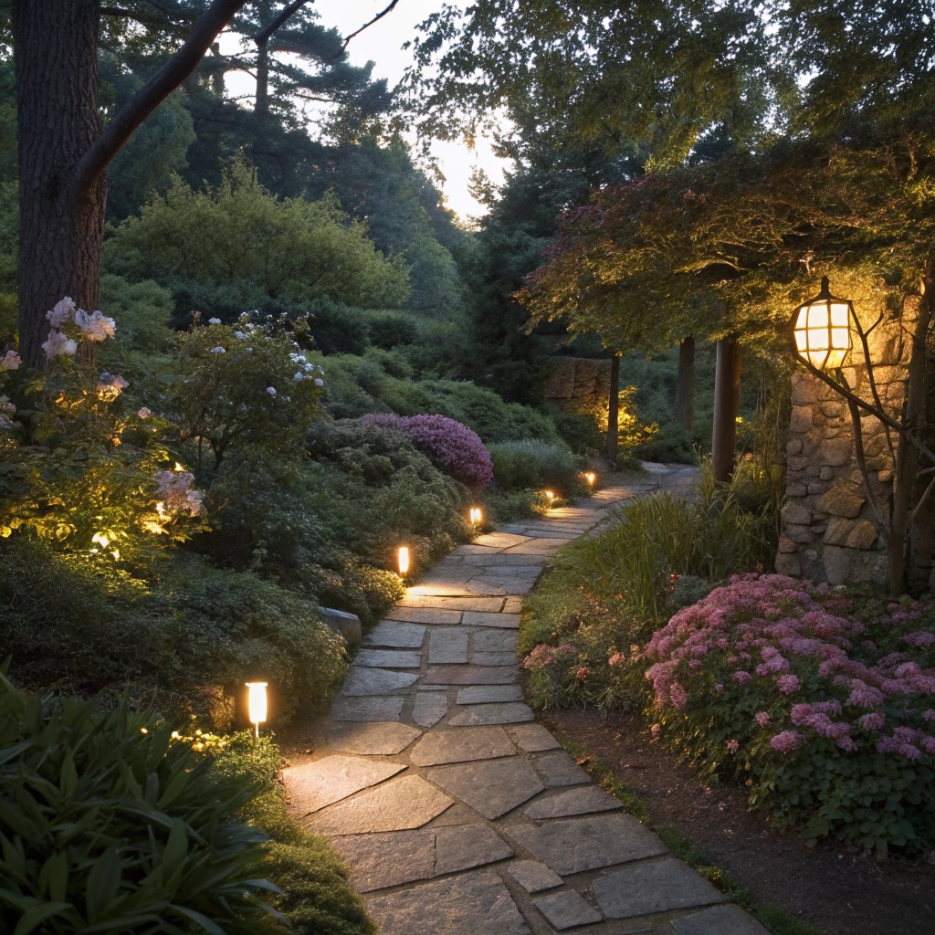 Natural garden landscape